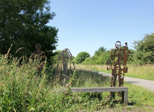 Portrait bench on the Nidderdale Greenway