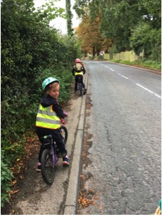 Narrow pavement on Sharow Lane/Dishforth Road