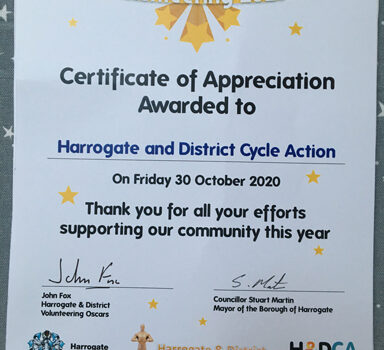 Celebration of Volunteering Certificate