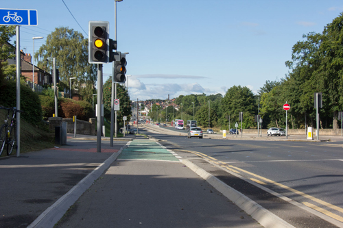 Light-controlled junction, Leeds Bradford Cycle Superhighway