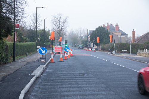 Approaching Pannal Ash Road