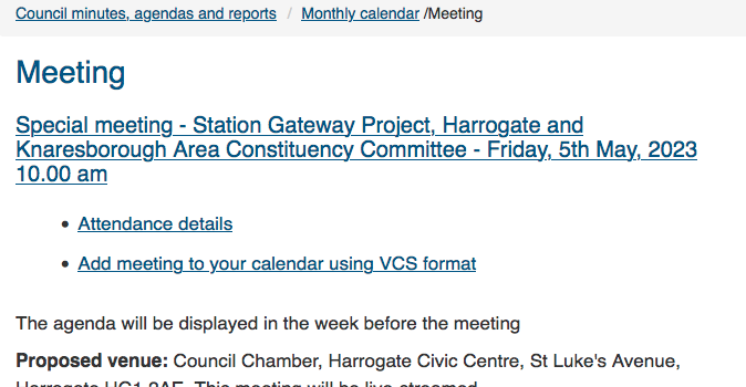 5th May Decision Day on Station Gateway