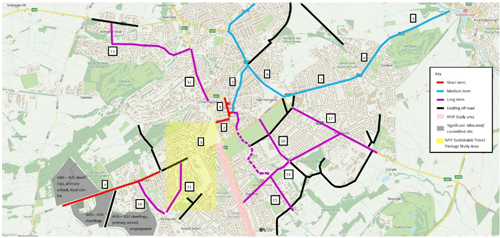 Harrogate cycle prioritisation map
