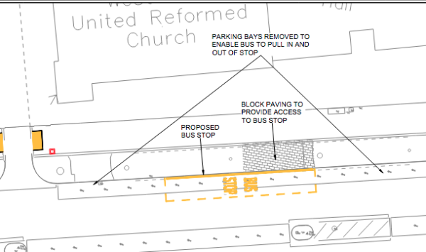 Proposed new bus stop