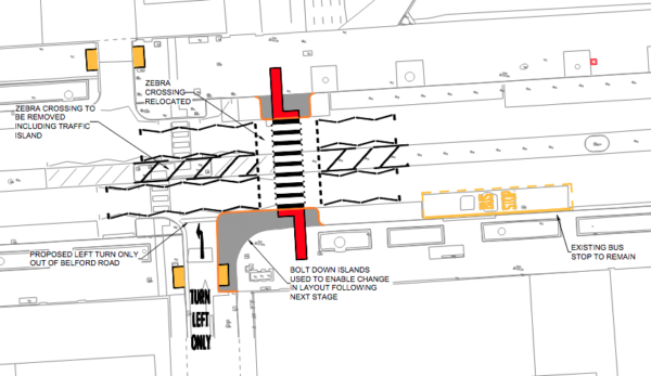 Zebra crossing to the Library