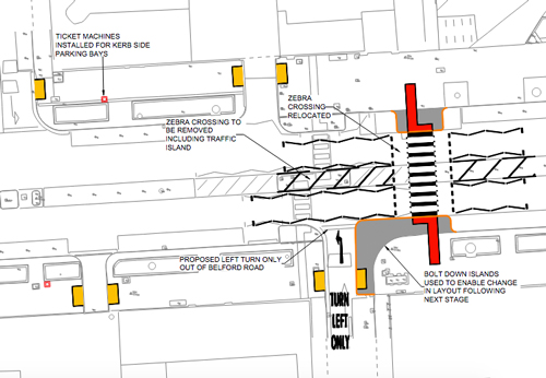 Part of proposals for Victoria Avenue, Harrogate