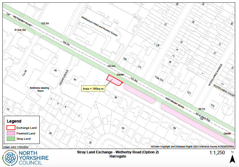Stray Land Exchange option 2, Wetherby Road