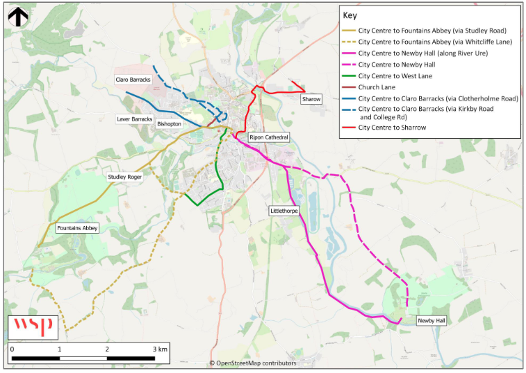 Ripon LCWIP cycling priorities