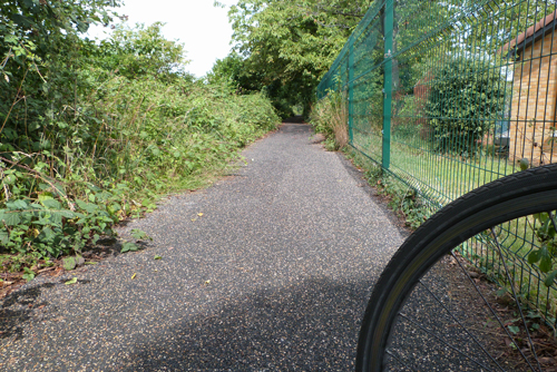 New Flexipave section of Oatlands bridleway