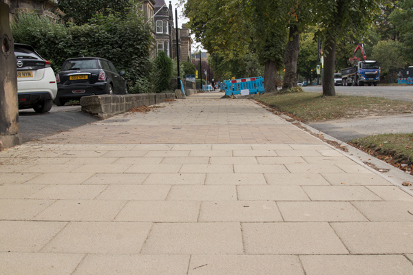 Large area of new flagstones
