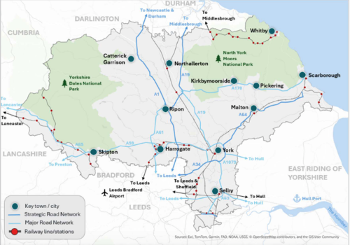 Draft Local Transport Plan for York & N Yorkshire Map of North Yorkshire